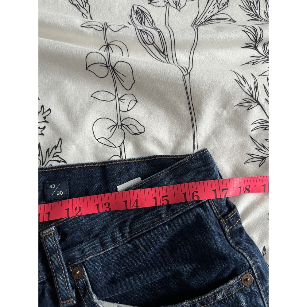 Lucky Brand 410 Athletic Slim Mens Jeans 33x30 Blue Stretch Casual Distressed - Picture 6 of 8